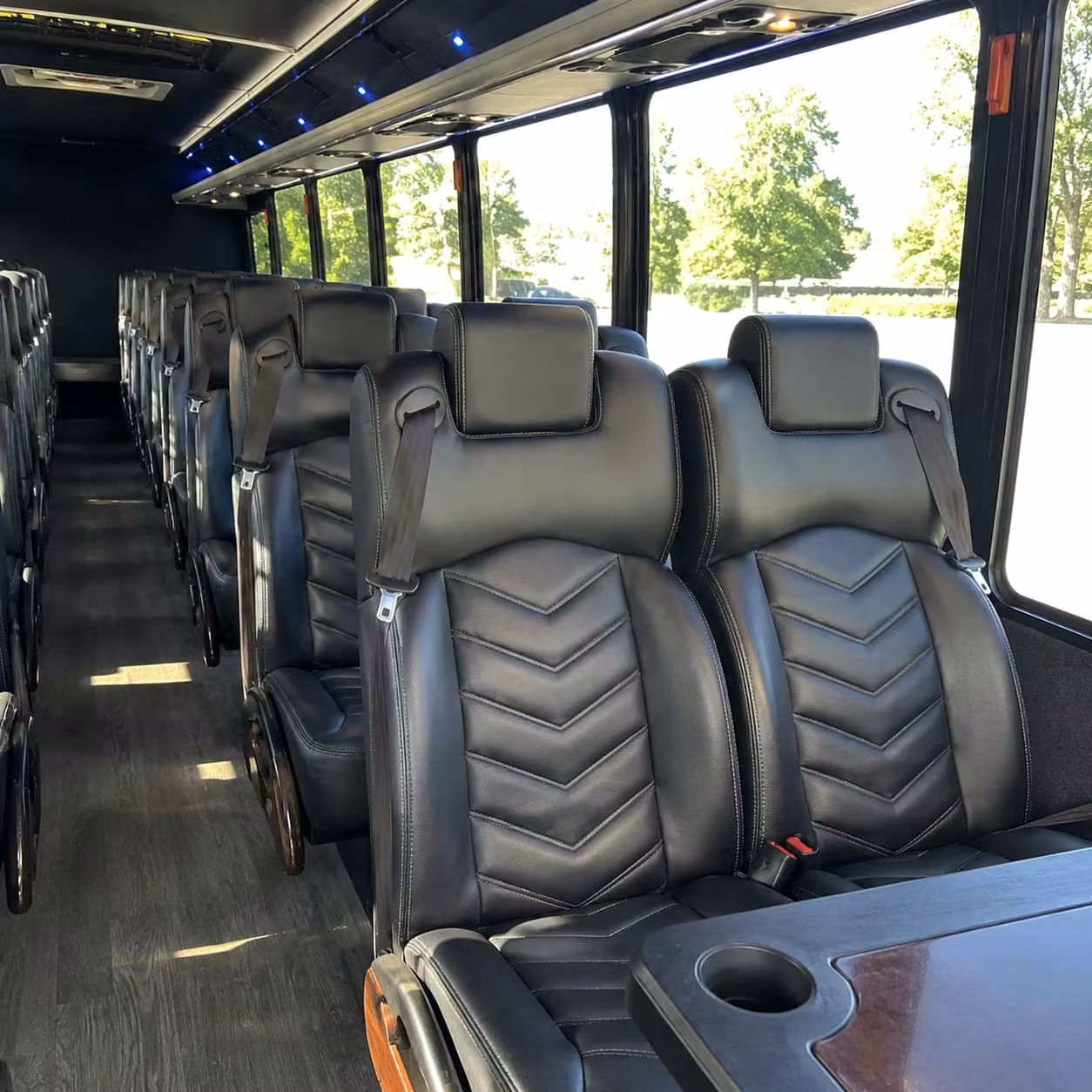 25 passenger minibus inside