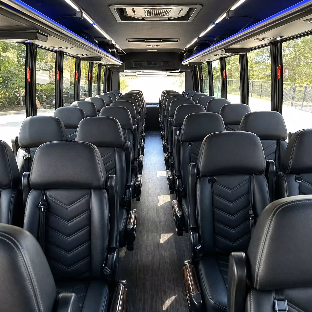 25 passenger minibus interior