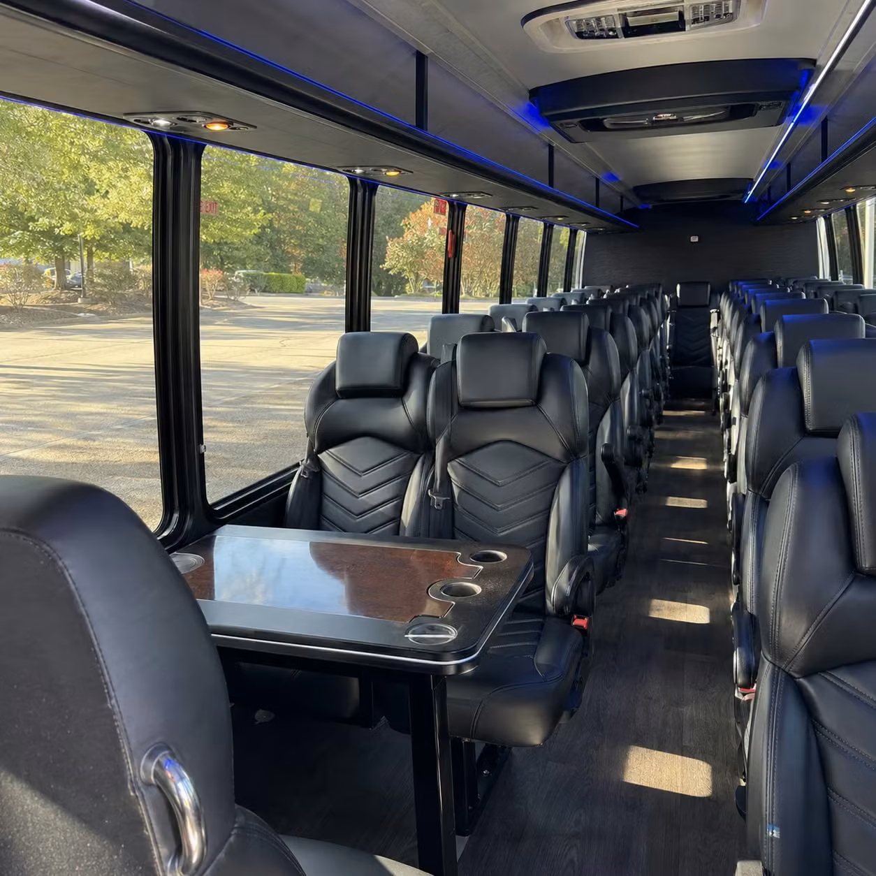 28 passenger minibus inside