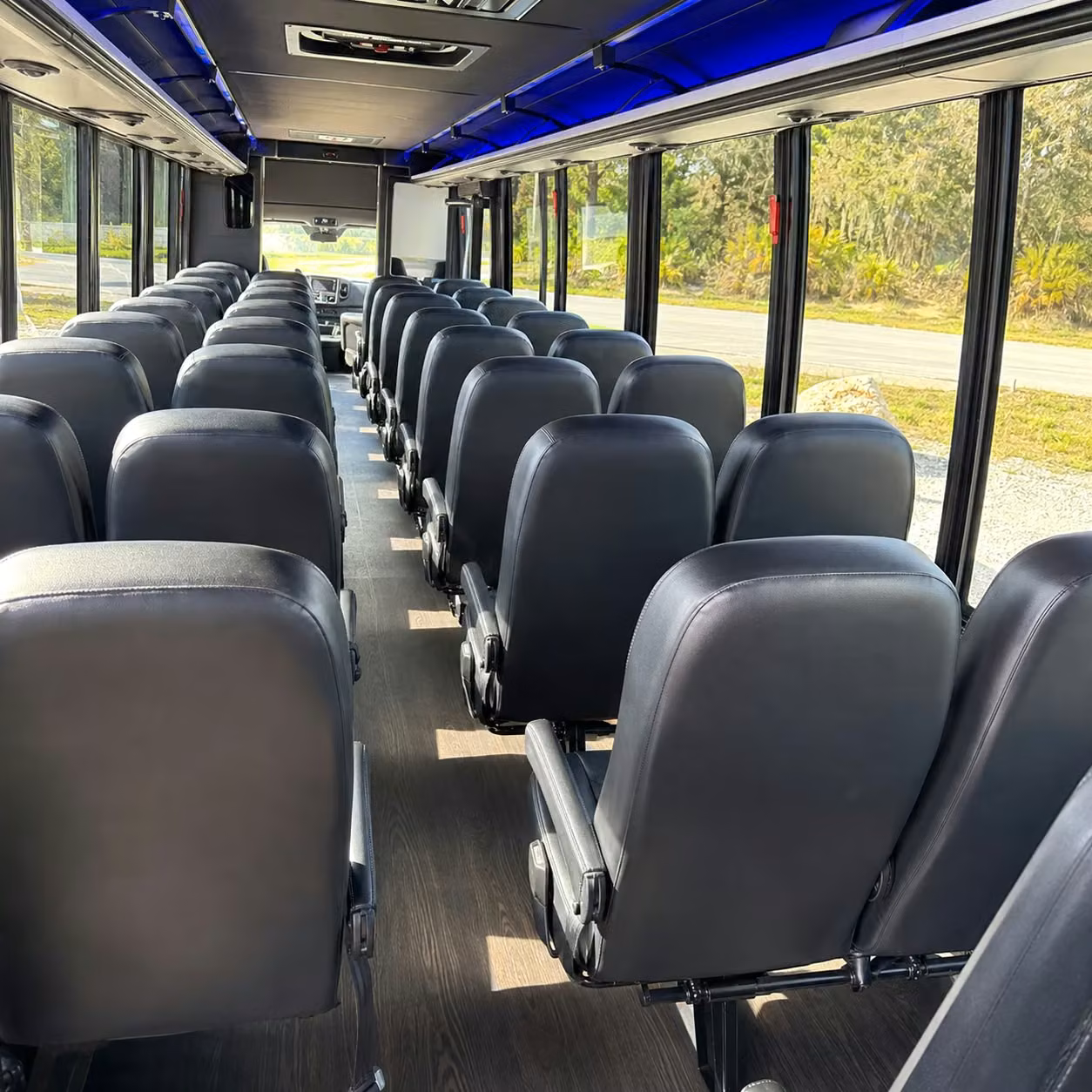 30 passenger minibus inside