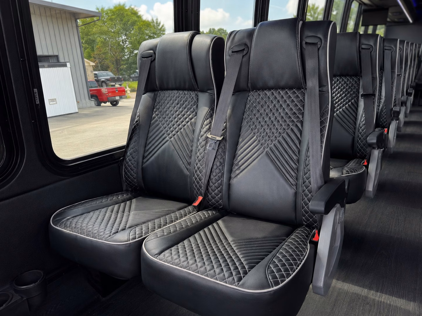 56 passenger charter bus interior