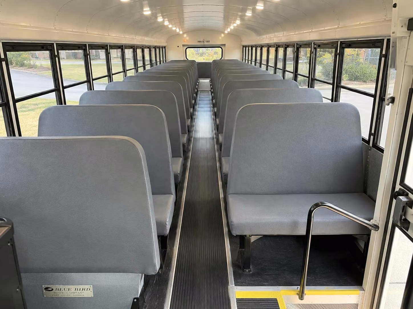 school bus inside