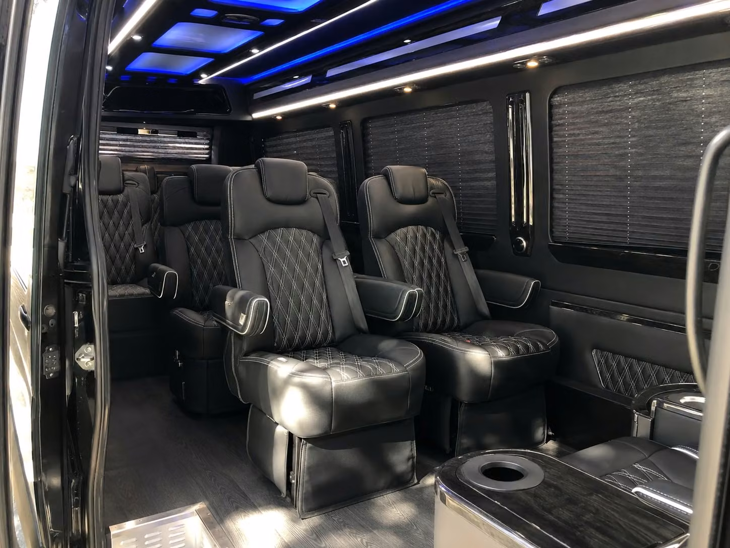 sprinter van with driver inside